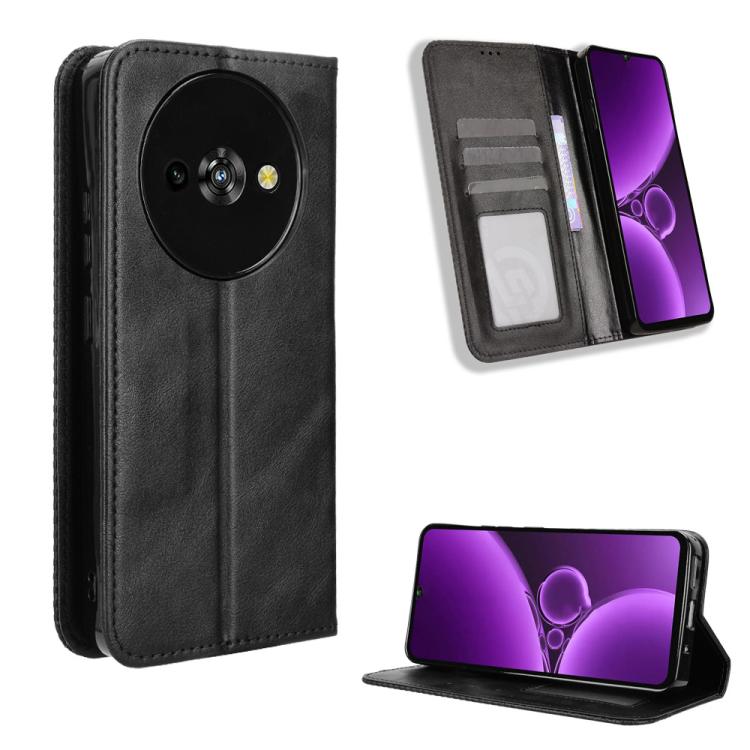 Custodia per telefono in pelle con trama retrò con fibbia magnetica, For Oukitel C17 4G 2026, For Oukitel C26, For Oukitel C68, For Oukitel C62 / C62 Pro, For Oukitel C69, For Oukitel C59 / C59 Pro