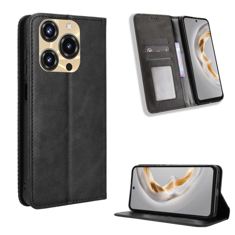 Custodia per telefono in pelle con trama retrò con fibbia magnetica, For Oukitel C17 4G 2026, For Oukitel C26, For Oukitel C68, For Oukitel C62 / C62 Pro, For Oukitel C69, For Oukitel C59 / C59 Pro