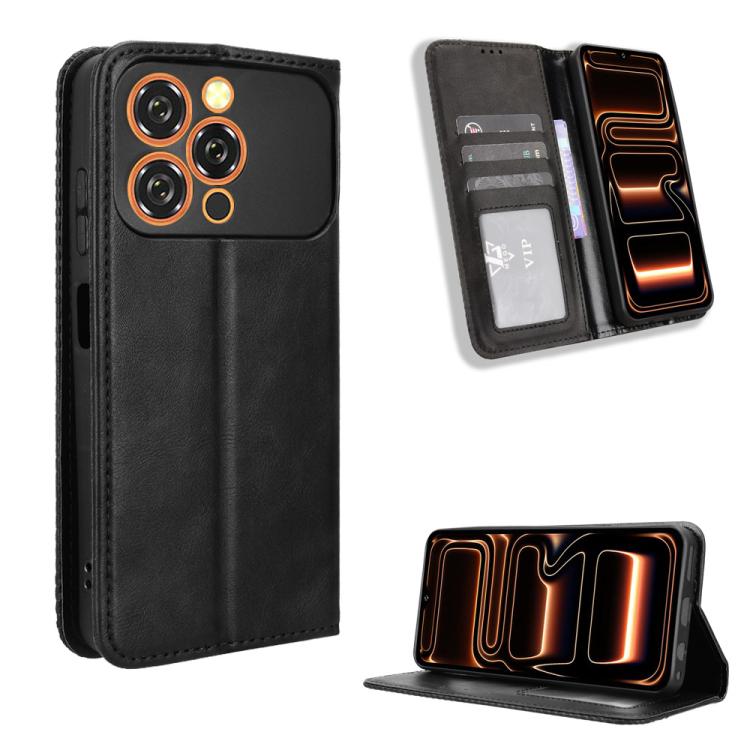 Custodia per telefono in pelle con trama retrò con fibbia magnetica, For Oukitel C17 4G 2026, For Oukitel C26, For Oukitel C68, For Oukitel C62 / C62 Pro, For Oukitel C69, For Oukitel C59 / C59 Pro