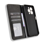 Custodia per telefono in pelle con trama retrò con fibbia magnetica, For Oukitel C17 4G 2026, For Oukitel C26, For Oukitel C68, For Oukitel C62 / C62 Pro, For Oukitel C69, For Oukitel C59 / C59 Pro