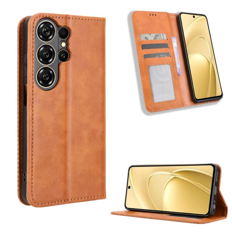 Custodia per telefono in pelle con trama retrò con fibbia magnetica, For Oukitel C17 4G 2026, For Oukitel C26, For Oukitel C68, For Oukitel C62 / C62 Pro, For Oukitel C69, For Oukitel C59 / C59 Pro