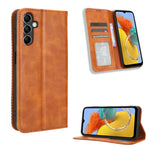 Custodia portafoglio in pelle con fibbia magnetica per smartphone