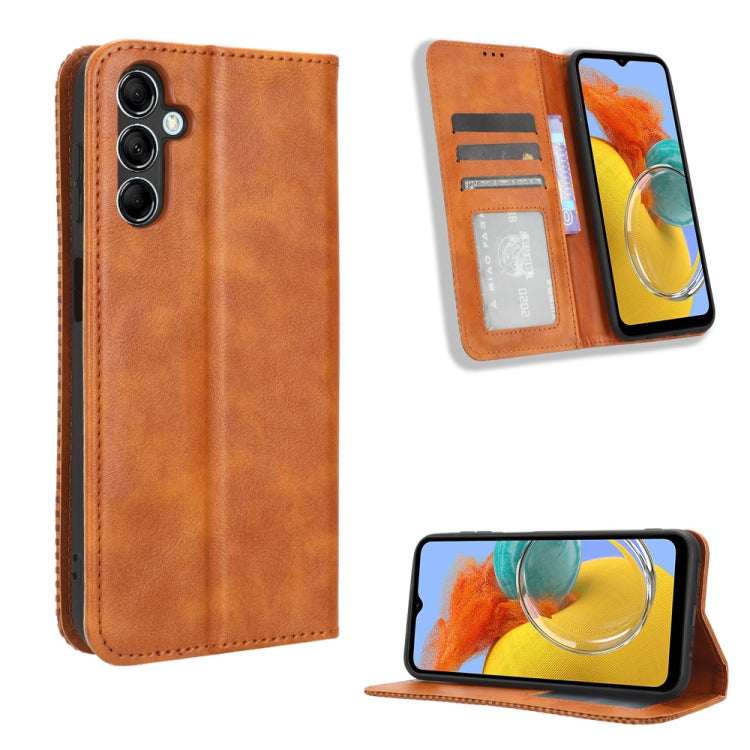 Custodia portafoglio in pelle con fibbia magnetica per smartphone