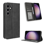 Custodia portafoglio in pelle con fibbia magnetica per smartphone