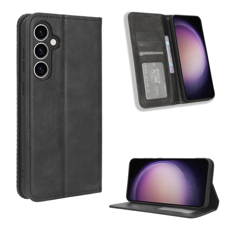 Custodia portafoglio in pelle con fibbia magnetica per smartphone