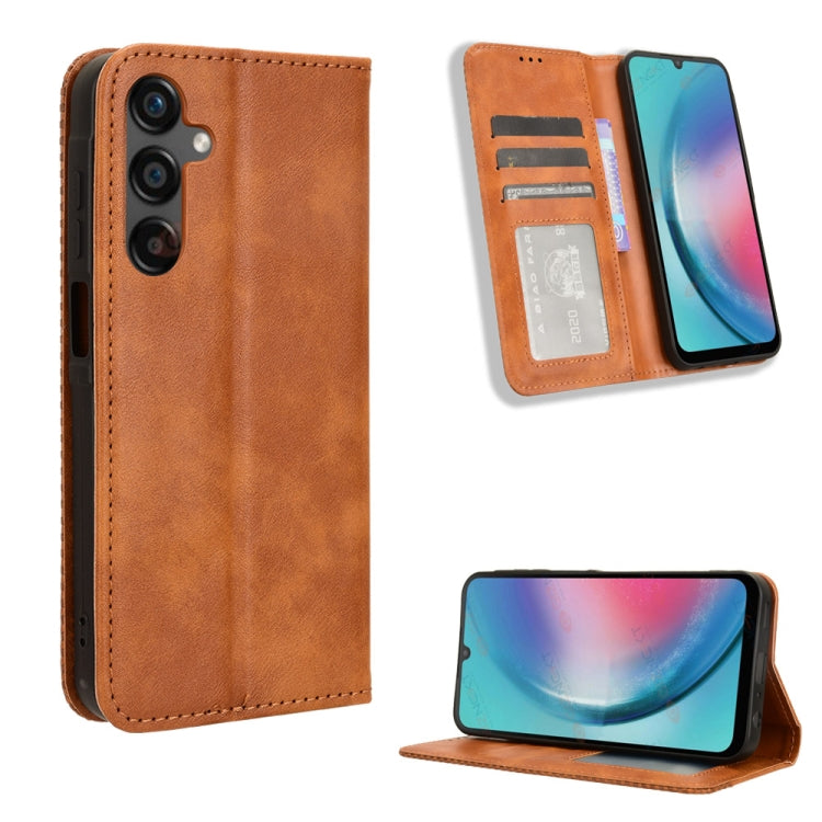 Custodia portafoglio in pelle con fibbia magnetica per smartphone