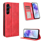 Custodia portafoglio in pelle con fibbia magnetica per smartphone