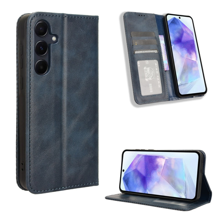 Custodia portafoglio in pelle con fibbia magnetica per smartphone