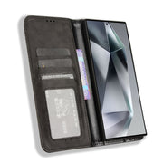 Custodia portafoglio in pelle con fibbia magnetica per Samsung