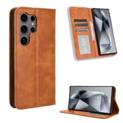 Custodia portafoglio in pelle con fibbia magnetica per Samsung