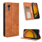 Custodia portafoglio in pelle con fibbia magnetica per smartphone