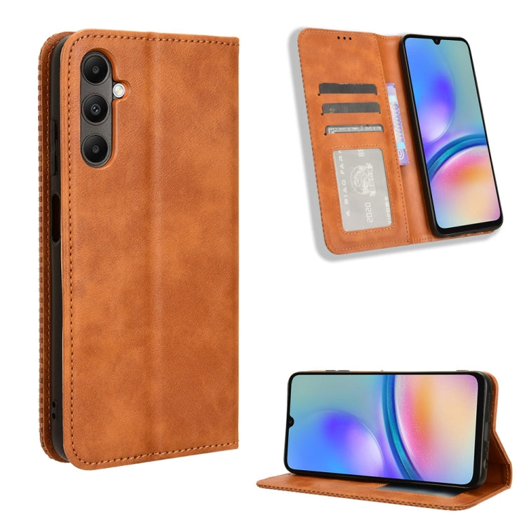 Custodia portafoglio in pelle con fibbia magnetica per smartphone