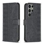 Custodia portafoglio in pelle goffrata per Samsung Galaxy S23 Ult