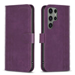 Custodia portafoglio in pelle goffrata per Samsung Galaxy S23 Ult