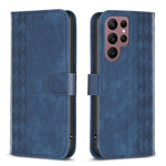 Custodia portafoglio in pelle goffrata per Samsung Galaxy S22 Ult