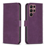 Custodia portafoglio in pelle goffrata per Samsung Galaxy S22 Ult