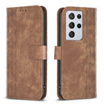Custodia portafoglio in pelle goffrata per Samsung Galaxy S22 Ult