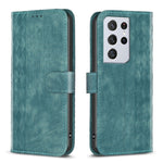 Custodia portafoglio in pelle goffrata per Samsung Galaxy S22 Ult