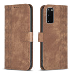 Custodia portafoglio in pelle goffrata per Samsung Galaxy S20 FE