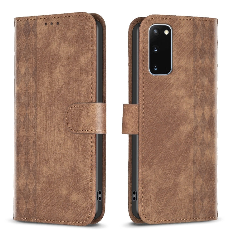 Custodia portafoglio in pelle goffrata per Samsung Galaxy S20 FE