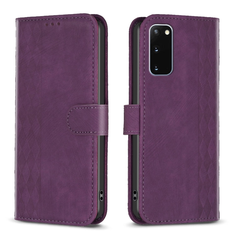 Custodia portafoglio in pelle goffrata per Samsung Galaxy S20 FE