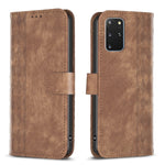 Custodia portafoglio in pelle goffrata per Samsung Galaxy S20 FE