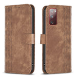 Custodia portafoglio in pelle goffrata per Samsung Galaxy S20 FE