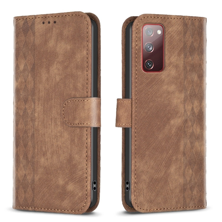 Custodia portafoglio in pelle goffrata per Samsung Galaxy S20 FE