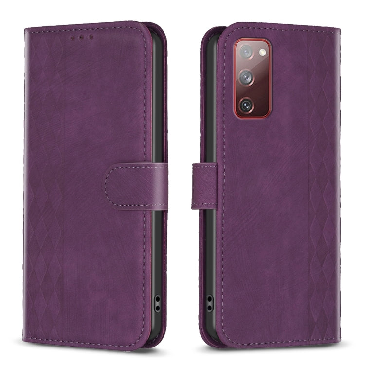 Custodia portafoglio in pelle goffrata per Samsung Galaxy S20 FE