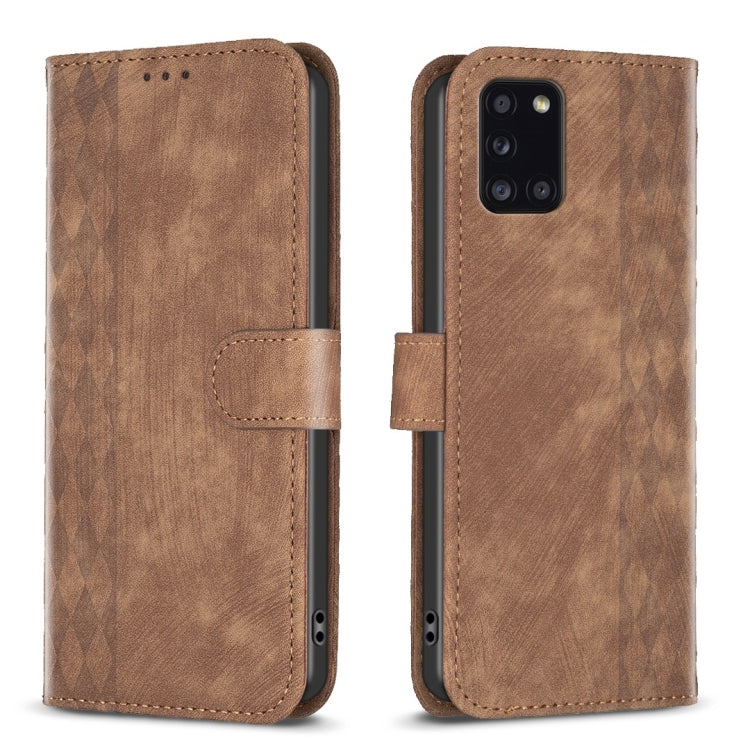 Custodia portafoglio in pelle goffrata per Samsung Galaxy A31