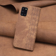 Custodia portafoglio in pelle goffrata per Samsung Galaxy A31
