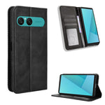 Custodia per telefono in pelle con trama retrò con fibbia magnetica, For Sony Xperia 1 VIII, For Sony Xperia 10 VII, For Sony Xperia 1 VII, For Sony Xperia 10 VI 2024, For Sony Xperia 1 VI 2024, For Sony Xperia 5 V 2023