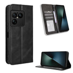 Custodia per telefono in pelle con trama retrò con fibbia magnetica, For Sony Xperia 1 VIII, For Sony Xperia 10 VII, For Sony Xperia 1 VII, For Sony Xperia 10 VI 2024, For Sony Xperia 1 VI 2024, For Sony Xperia 5 V 2023