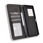 Custodia per telefono in pelle con trama retrò con fibbia magnetica, For Sony Xperia 1 VIII, For Sony Xperia 10 VII, For Sony Xperia 1 VII, For Sony Xperia 10 VI 2024, For Sony Xperia 1 VI 2024, For Sony Xperia 5 V 2023