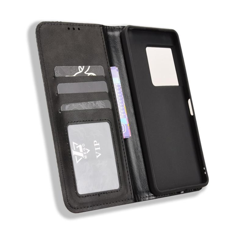 Custodia per telefono in pelle con trama retrò con fibbia magnetica, For Sony Xperia 1 VIII, For Sony Xperia 10 VII, For Sony Xperia 1 VII, For Sony Xperia 10 VI 2024, For Sony Xperia 1 VI 2024, For Sony Xperia 5 V 2023