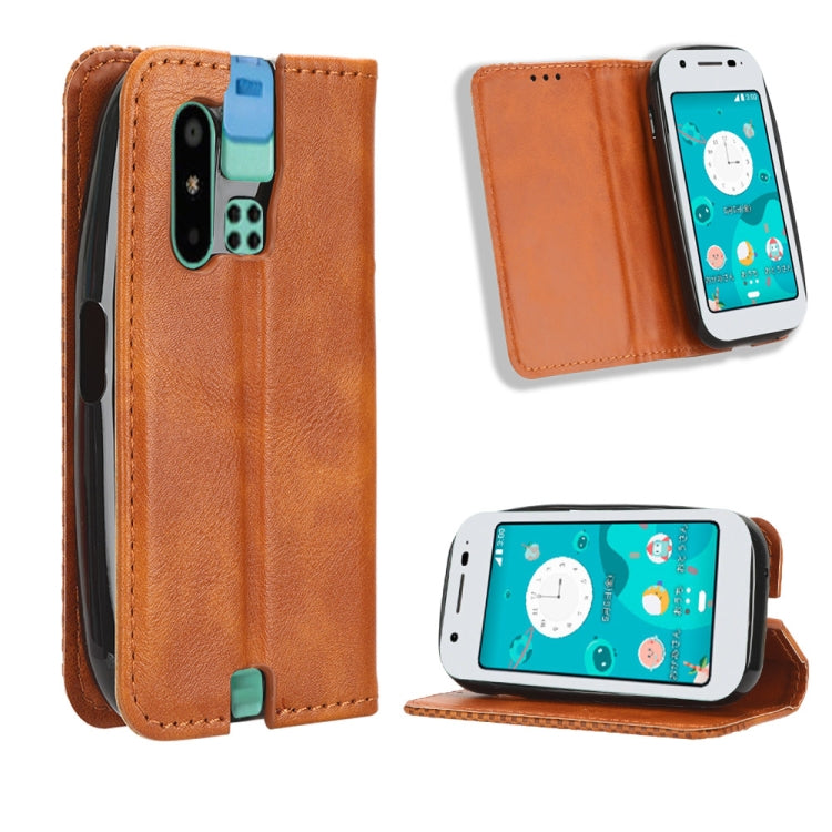 Custodia in pelle con fibbia magnetica per Sharp Mamorino6