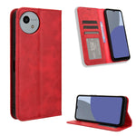 Custodia in pelle con fibbia magnetica per Sharp Aquos R9 Pro