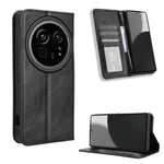Custodia in pelle con fibbia magnetica per Sharp Aquos R9 Pro
