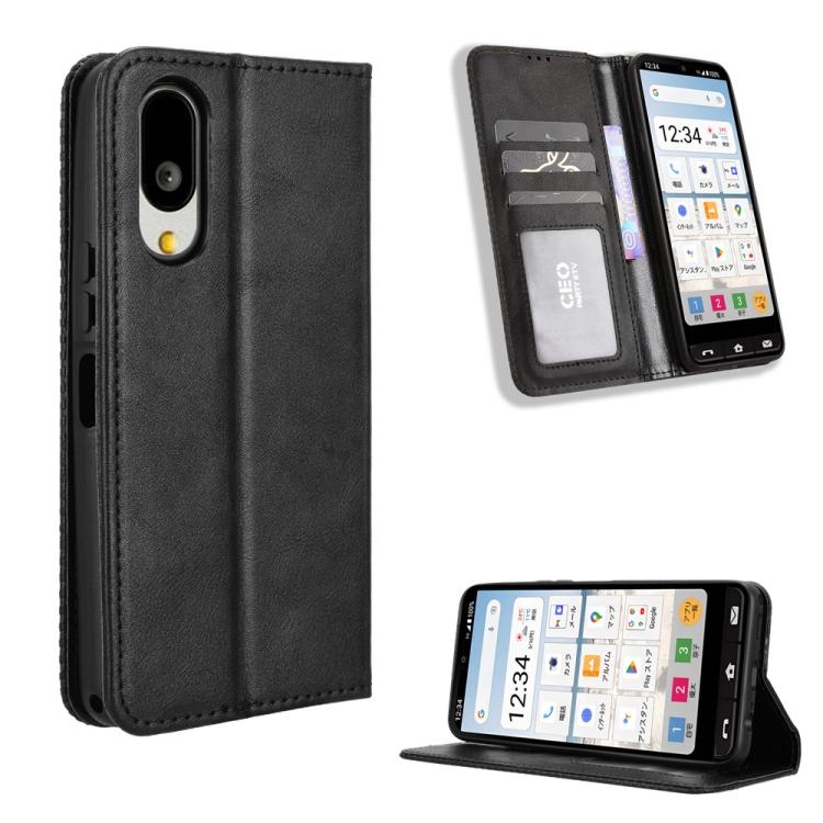 Custodia in pelle con fibbia magnetica per Sharp Aquos R11 e altri modelli