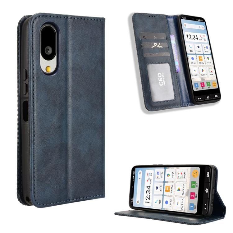 Custodia in pelle con fibbia magnetica per Sharp Aquos R11 e altri modelli