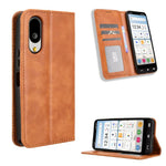 Custodia in pelle con fibbia magnetica per Sharp Aquos R11 e altri modelli