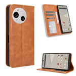 Custodia in pelle con fibbia magnetica per Sharp Aquos R11 e altri modelli