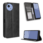 Custodia in pelle con fibbia magnetica per Sharp Aquos R11 e altri modelli