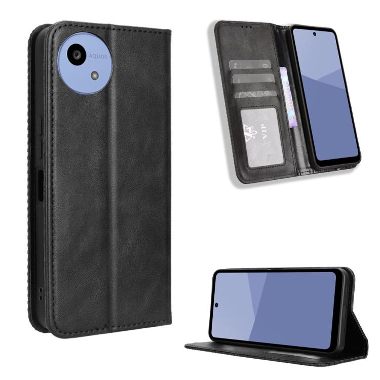 Custodia in pelle con fibbia magnetica per Sharp Aquos R11 e altri modelli