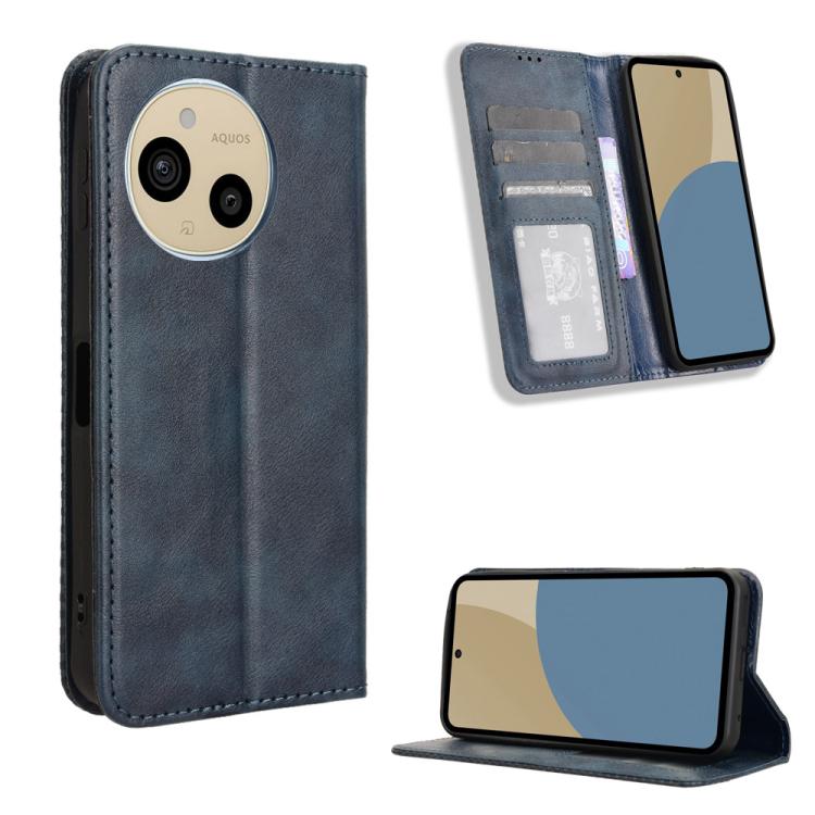 Custodia in pelle con fibbia magnetica per Sharp Aquos R11 e altri modelli