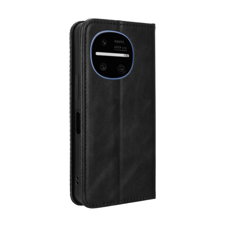 Custodia in pelle con fibbia magnetica per Sharp Aquos R11 e altri modelli