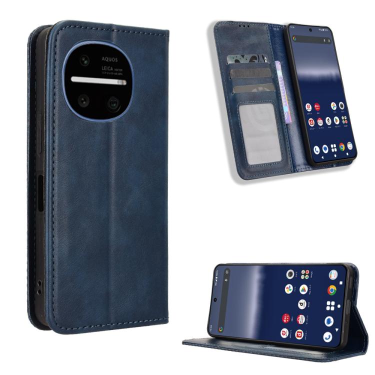 Custodia in pelle con fibbia magnetica per Sharp Aquos R11 e altri modelli