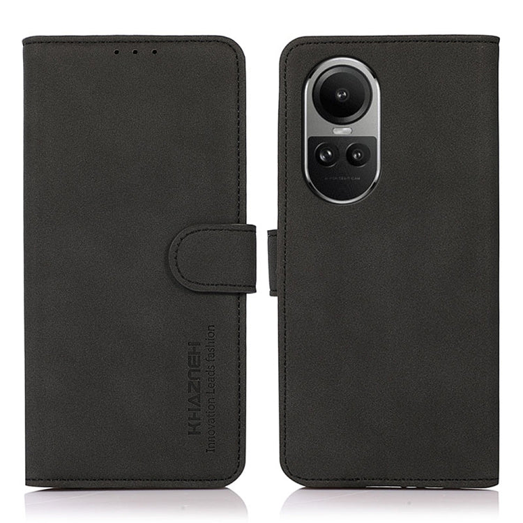 Custodia in pelle con trama opaca per OPPO Reno11 5G Global e altri modelli
