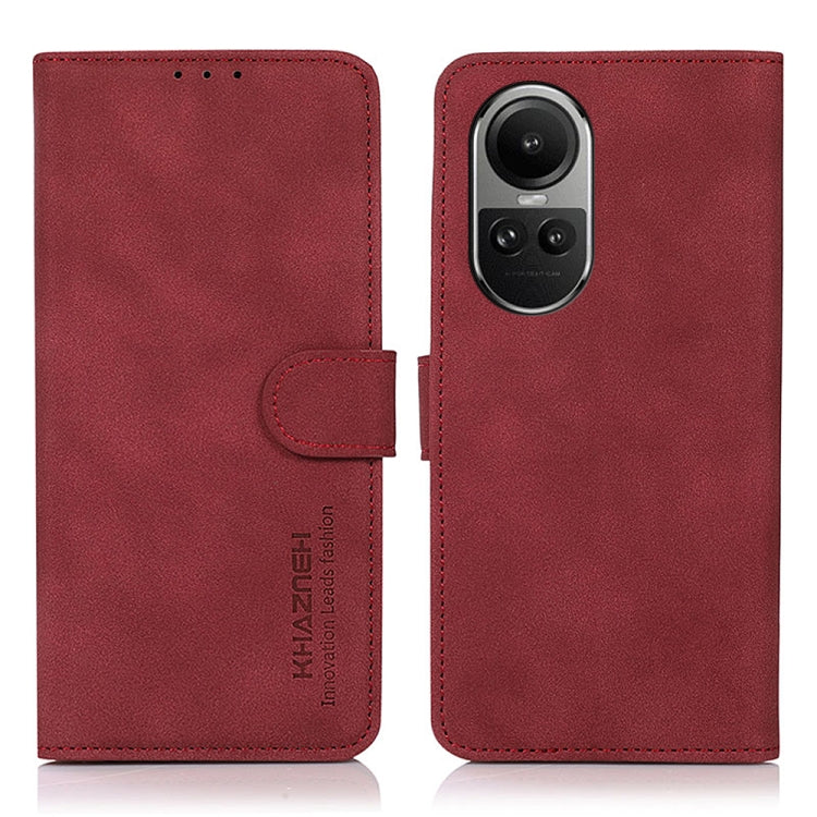 Custodia in pelle con trama opaca per OPPO Reno11 5G Global e altri modelli