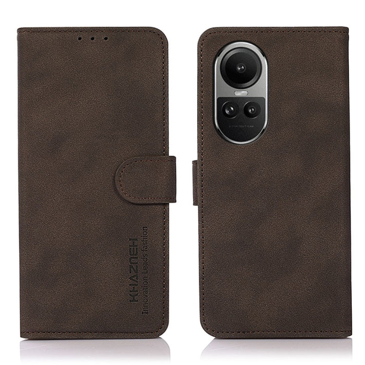 Custodia in pelle con trama opaca per OPPO Reno11 5G Global e altri modelli